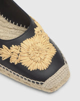 Espadrillas in pelle con ricami Castaner
