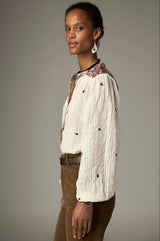 Camicia in cotone con ricami