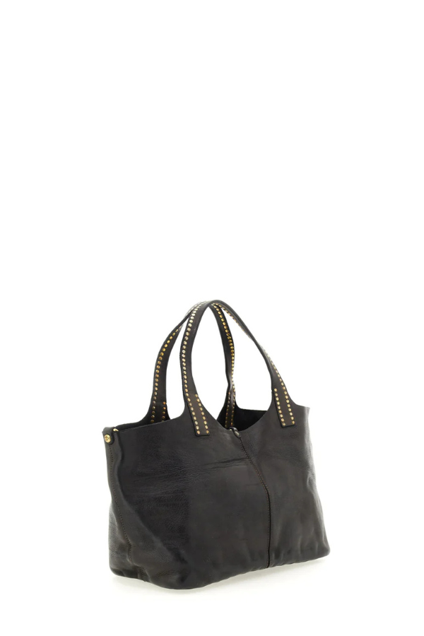 Shopper con manico con rivetti Campomaggi