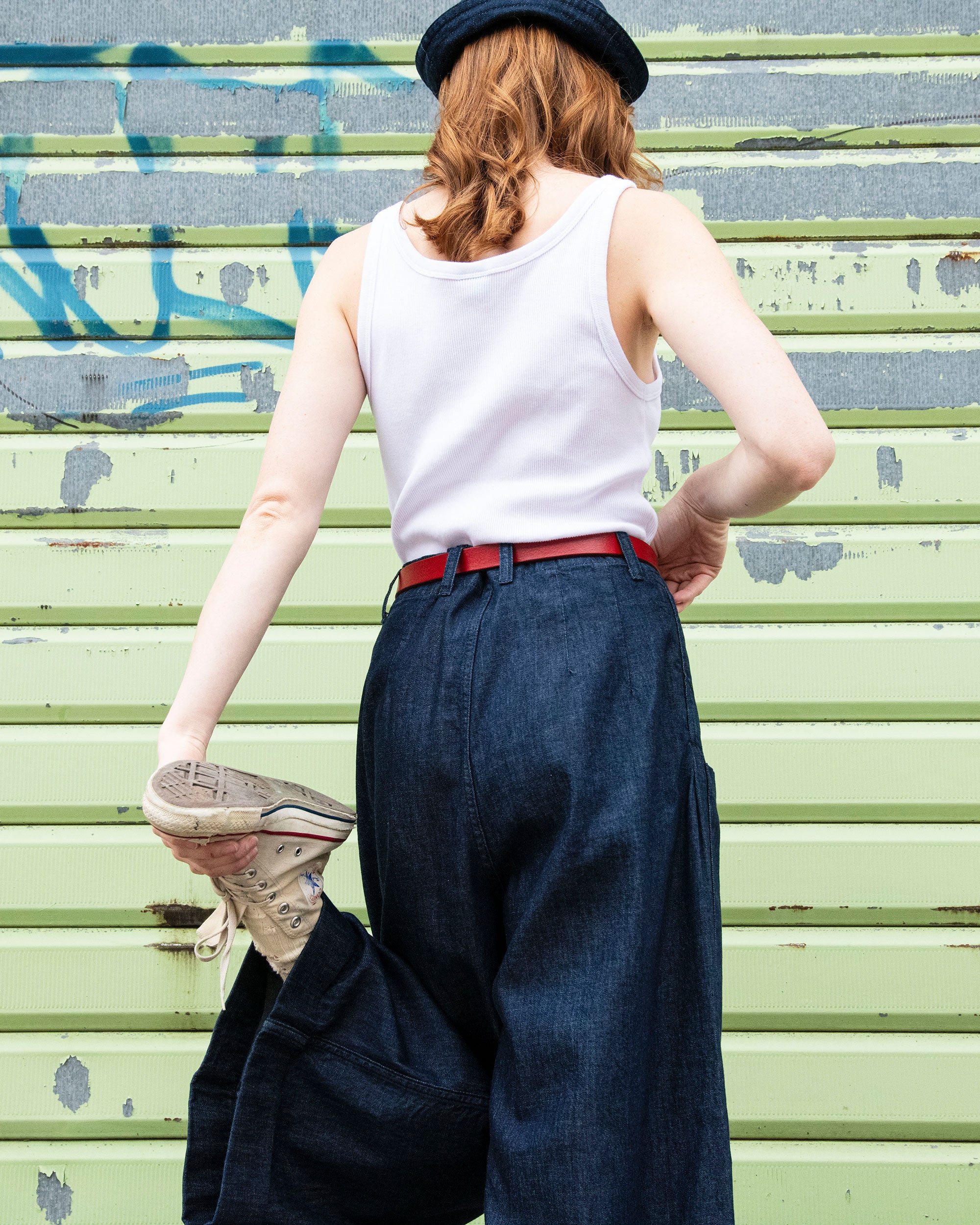 Jeans gamba larga