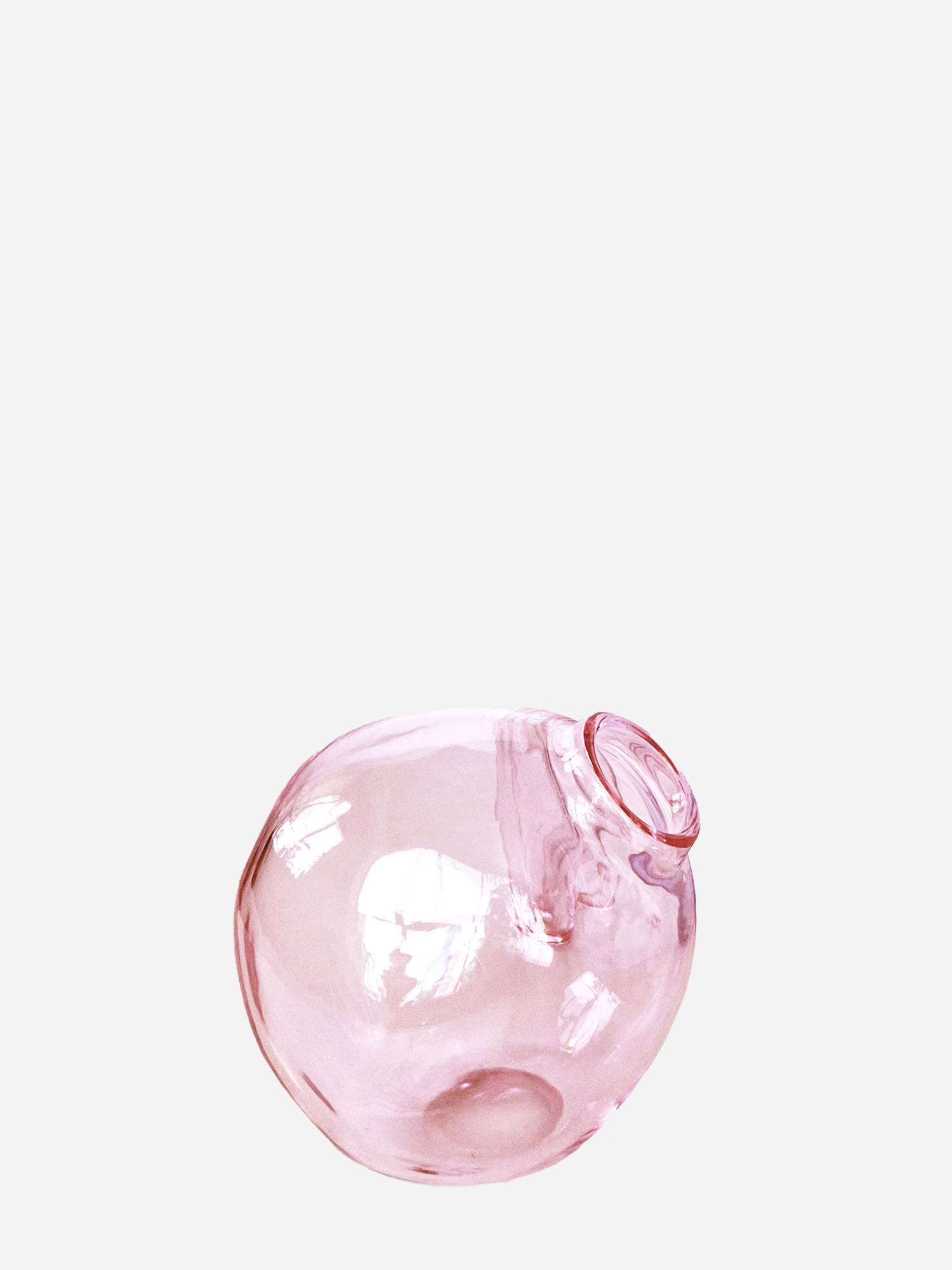 Vaso di cristallo rosa Nuvola