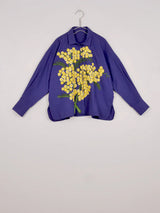 Camicia over in cotone con ricamo