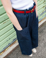 Jeans gamba larga