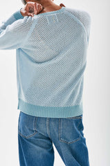 Maglia in cashmere lavorazione traforata
