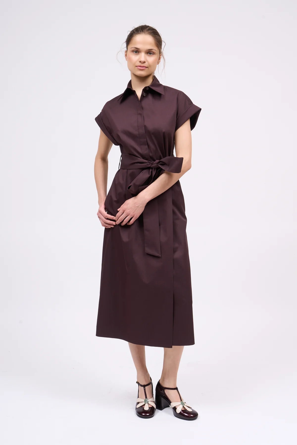 Abito in twill di cotone