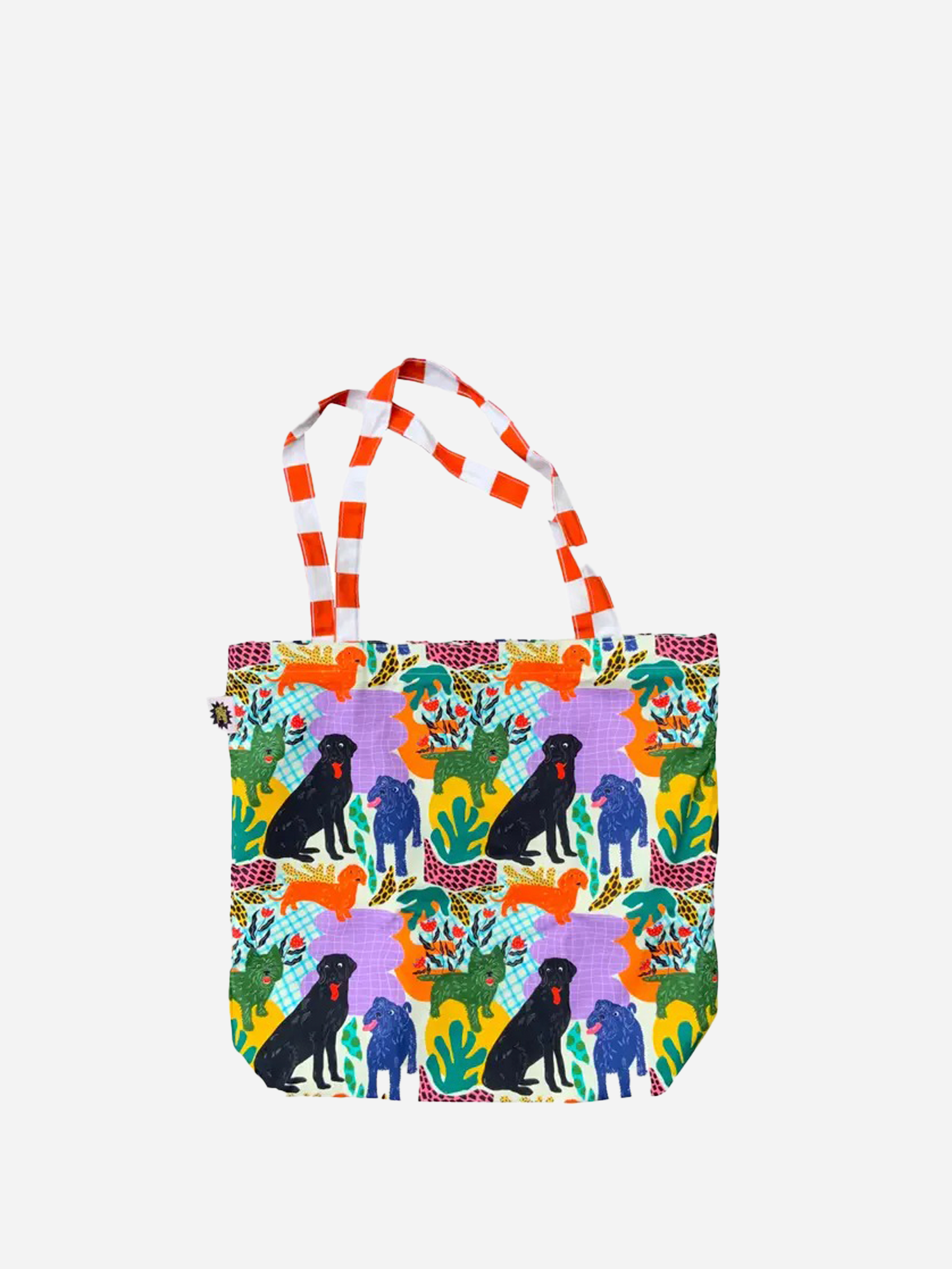 Borsa oversize stampa DOGS