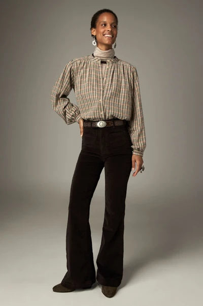 Camicia in cotone a quadretti
