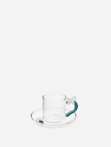 Tazza caffè con piattino Farfalla