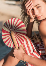 ventaglio naturale e rosso