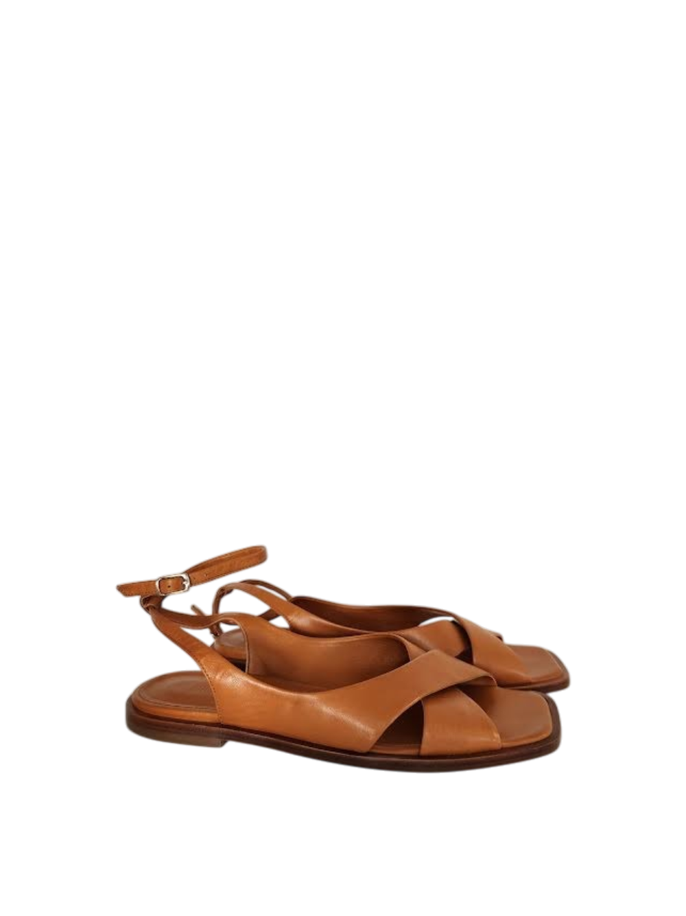 Sandalo in pelle nappa color becco d'oca Guglielmo Rotta