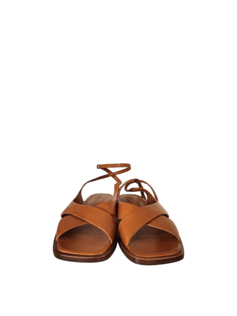 Sandalo in pelle nappa color becco d'oca Guglielmo Rotta