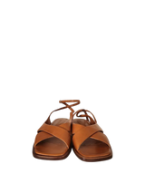 Sandalo in pelle nappa color becco d'oca Guglielmo Rotta