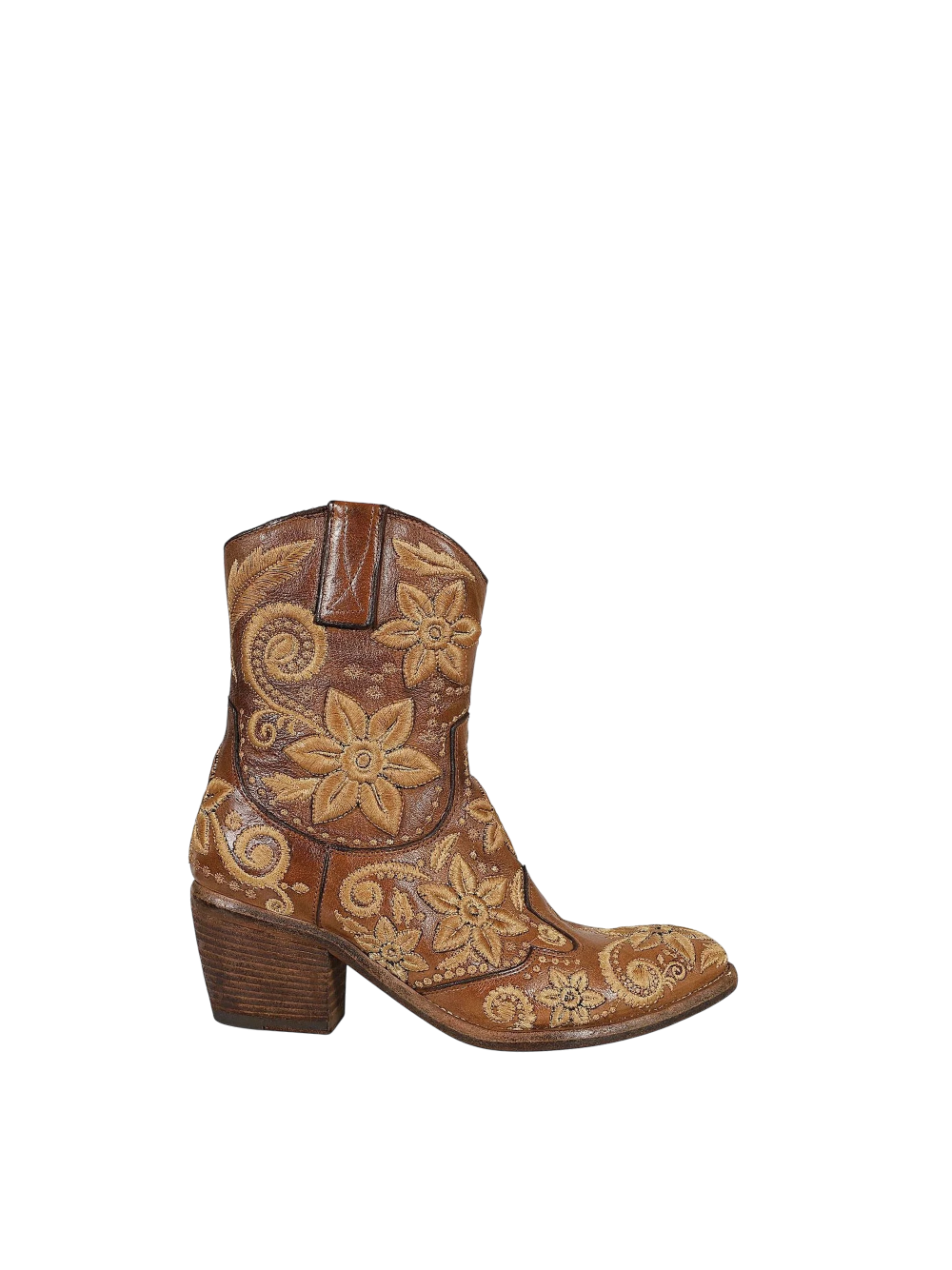 Texano basso ricamato