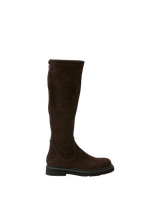 Stivale alto in suede testa di moro