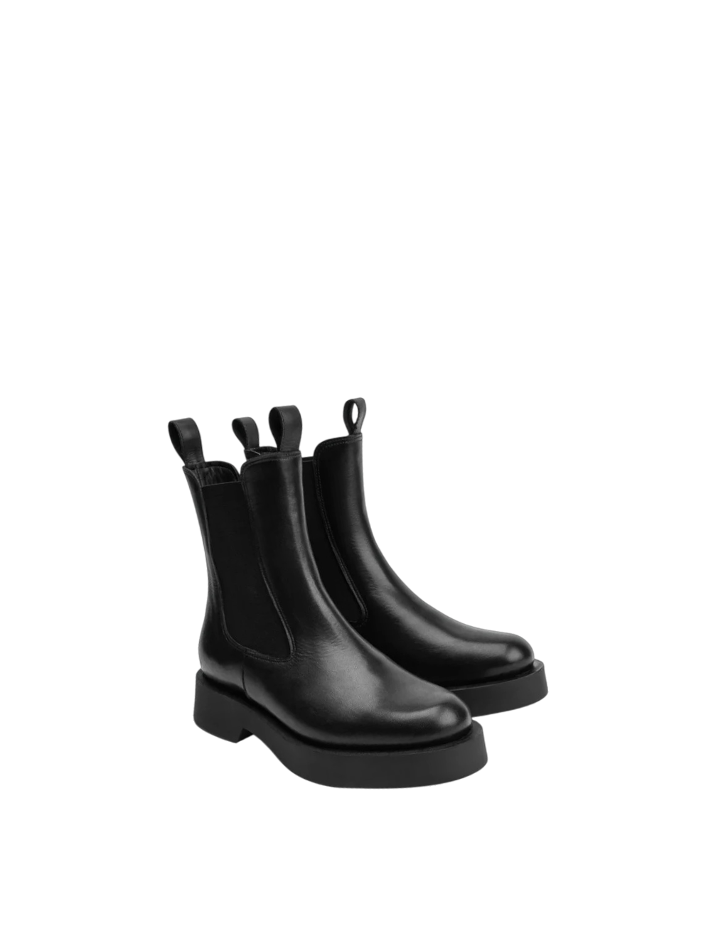 Beatle nero in pelle Poeve