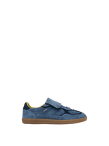 Sneakers in camoscio blu con linguetta lunga Alhoas