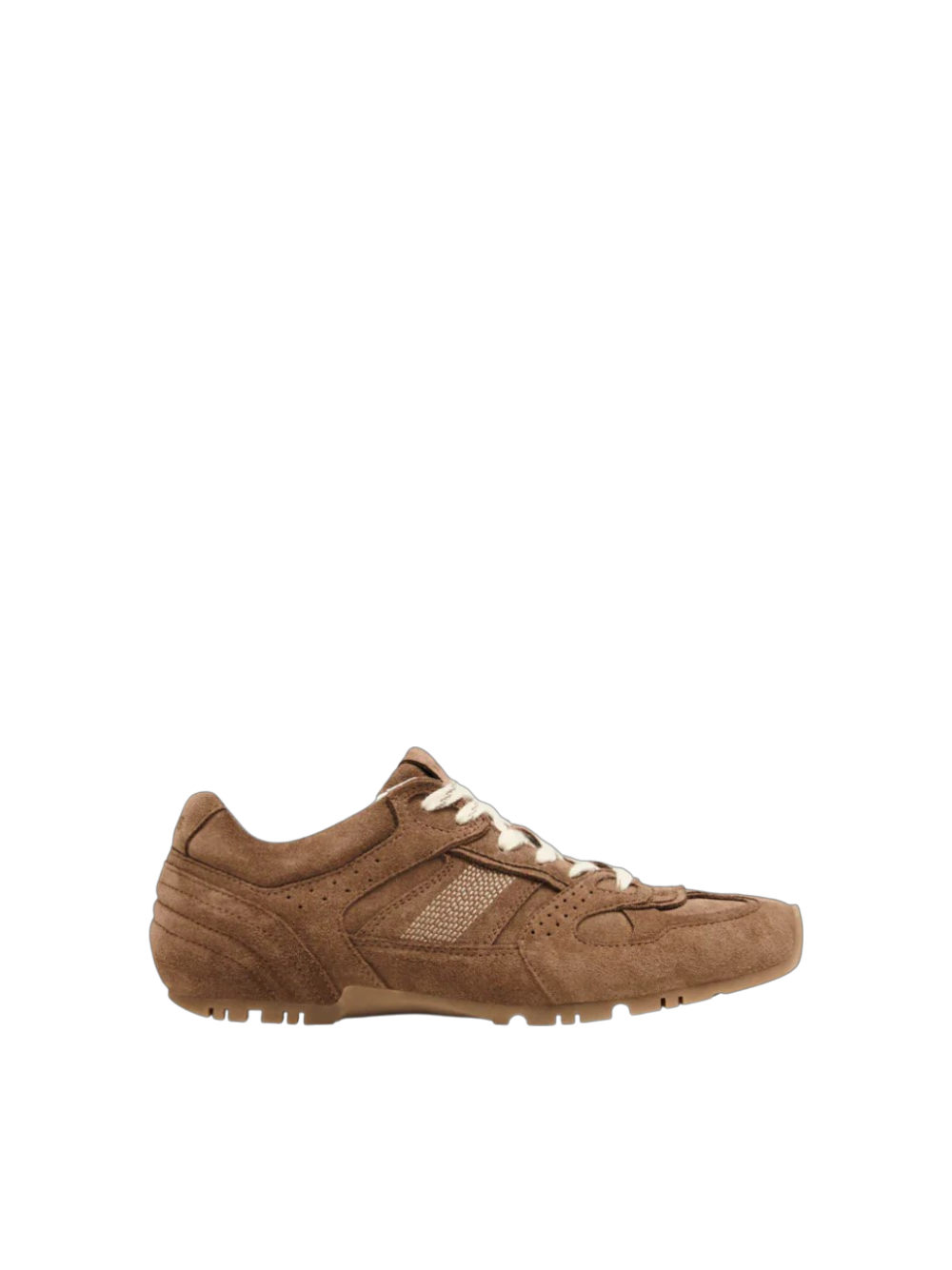 Sneakers in camoscio marrone a più strati Alhoas