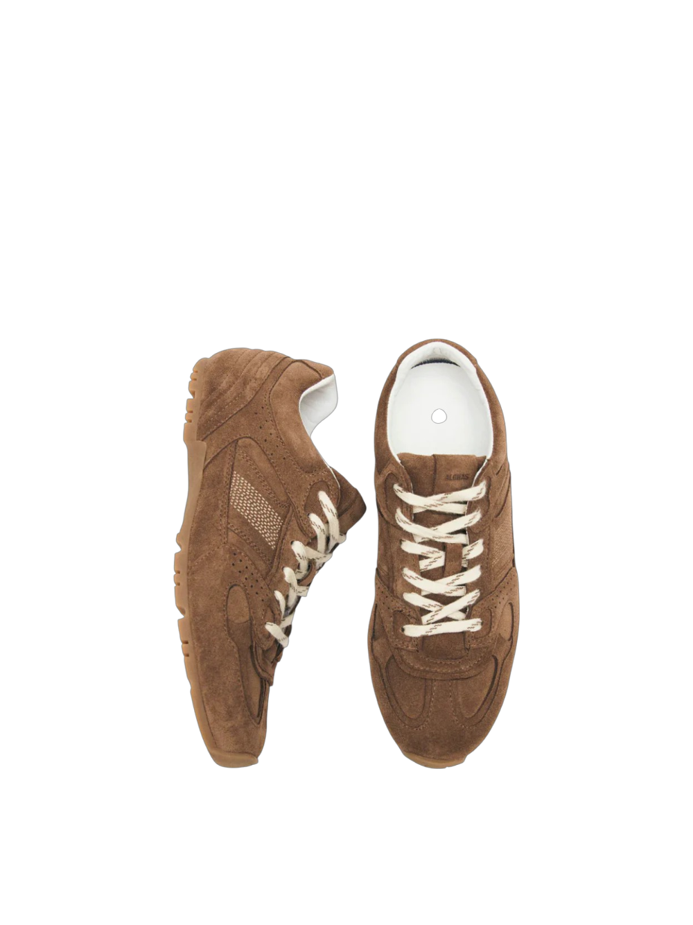 Sneakers in camoscio marrone a più strati Alhoas
