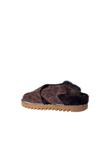 Sabot in crosta di vacchetta animalier