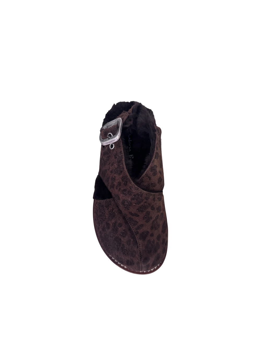 Sabot in crosta di vacchetta animalier