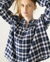 Camicia a quadri in flanella di cotone