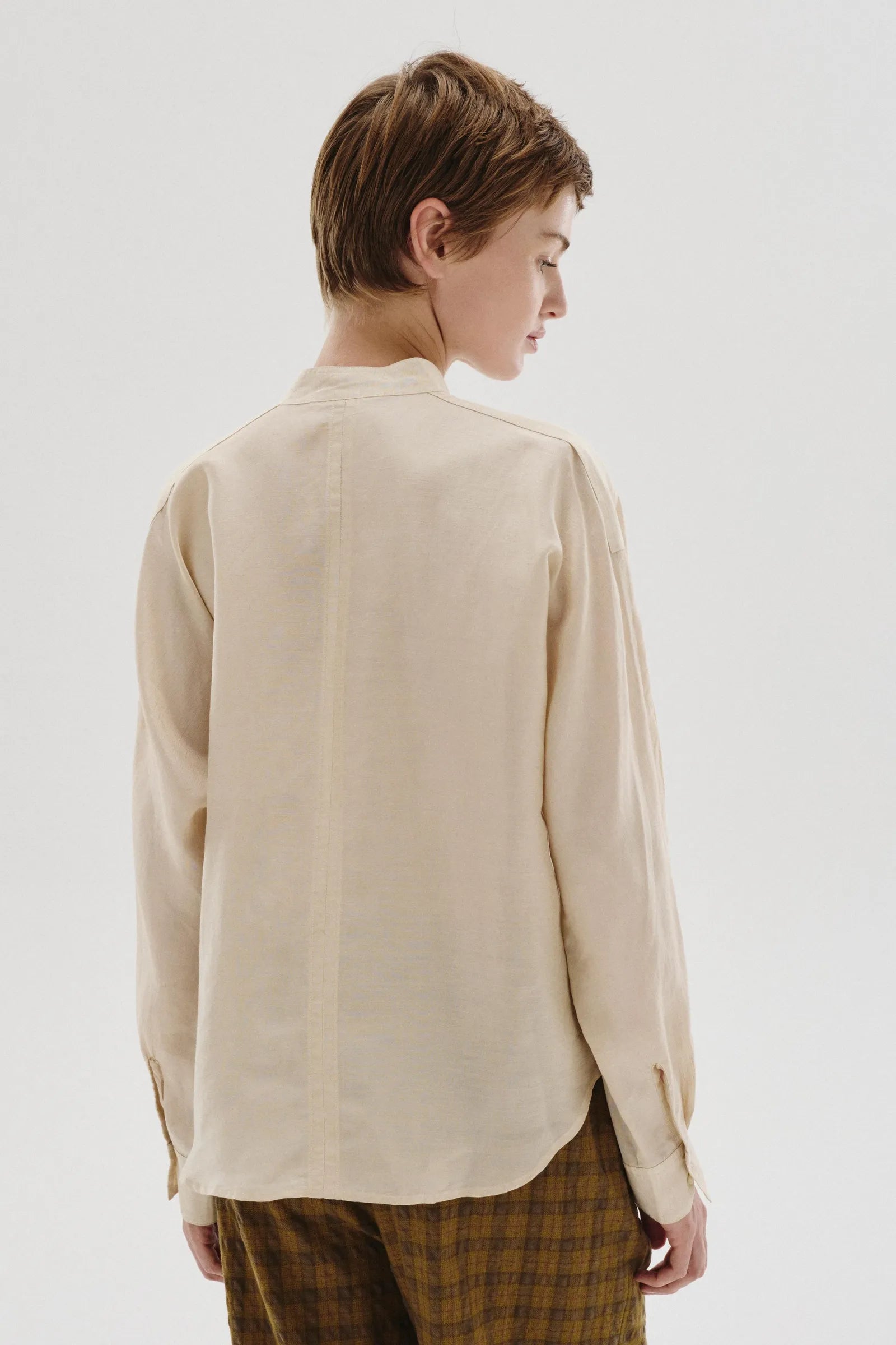 Camicia in shantung di seta