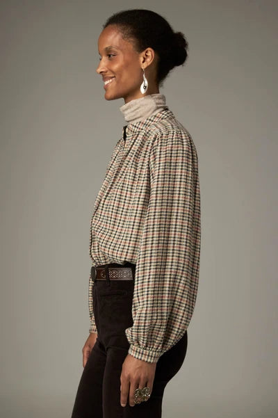 Camicia in cotone a quadretti