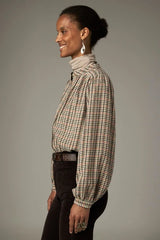 Camicia in cotone a quadretti
