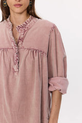 Blusa in velluto a coste