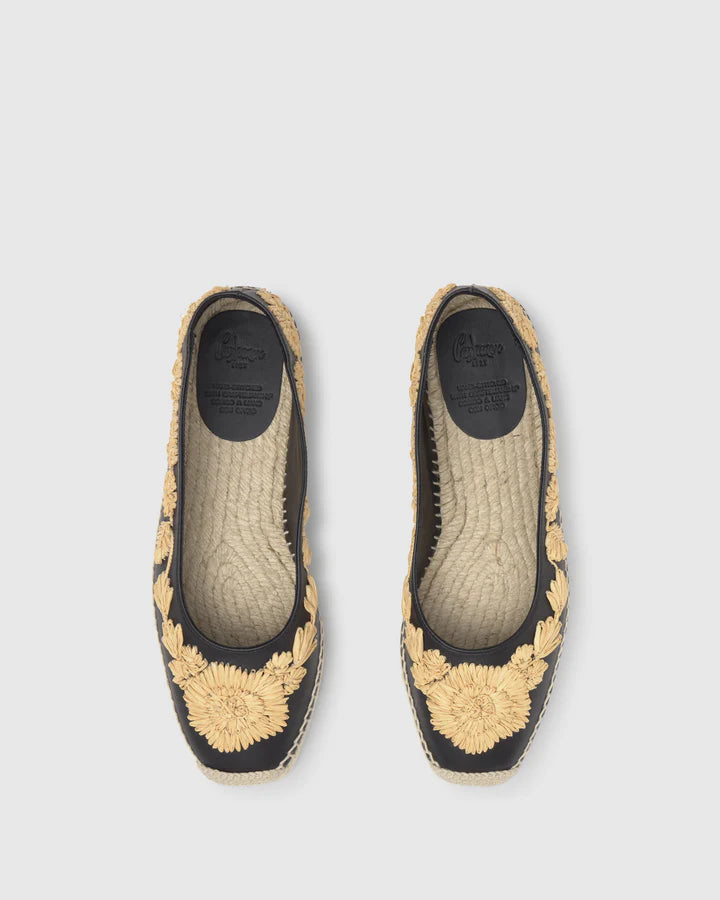 Espadrillas in pelle con ricami Castaner