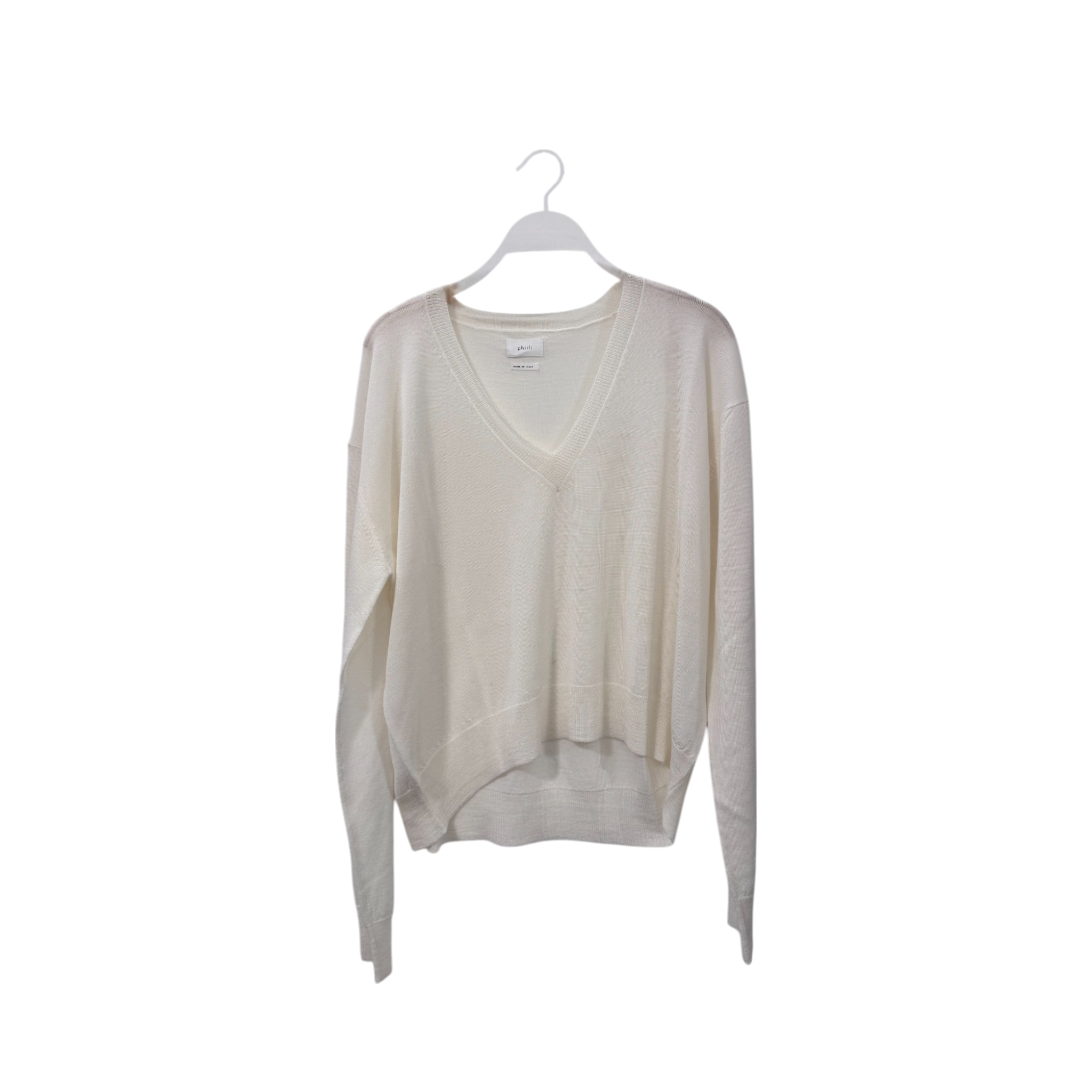 Maglia oversize scollo a V